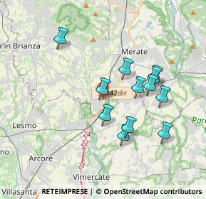 Mappa Via Dante, 23871 Lomagna LC, Italia (3.2875)