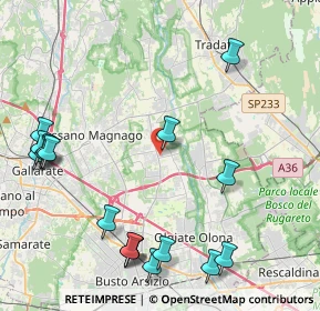 Mappa Via N. Sauro, 21054 Fagnano Olona VA, Italia (5.35353)