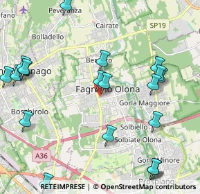 Mappa Via N. Sauro, 21054 Fagnano Olona VA, Italia (2.651)
