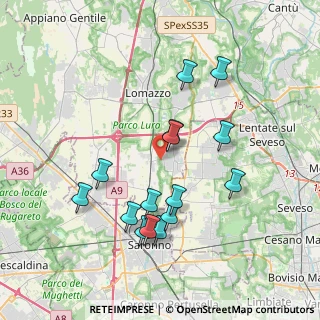 Mappa Via 20 Settembre, 22069 Rovellasca CO, Italia (3.67333)