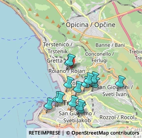Mappa Via degli Apiari, 34135 Trieste TS, Italia (1.77867)