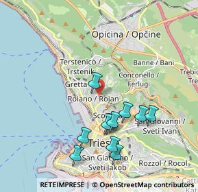 Mappa Via degli Apiari, 34135 Trieste TS, Italia (1.89818)