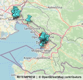 Mappa Via degli Apiari, 34135 Trieste TS, Italia (14.10875)