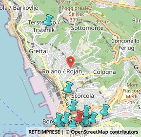 Mappa Via degli Apiari, 34135 Trieste TS, Italia (1.53692)