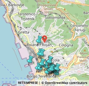 Mappa Via degli Apiari, 34135 Trieste TS, Italia (1.193)