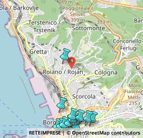 Mappa Via degli Apiari, 34135 Trieste TS, Italia (1.53154)