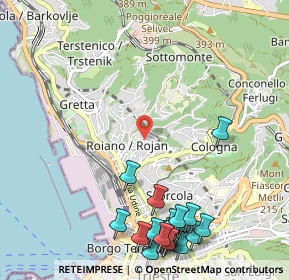 Mappa Via degli Apiari, 34135 Trieste TS, Italia (1.426)