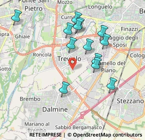 Mappa Via delle Noci, 24048 Treviolo BG, Italia (1.84615)