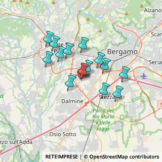 Mappa Via delle Noci, 24048 Treviolo BG, Italia (2.73933)