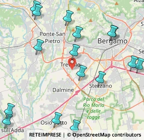 Mappa Via delle Noci, 24048 Treviolo BG, Italia (5.82105)