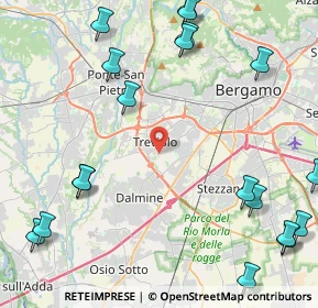 Mappa Via delle Noci, 24048 Treviolo BG, Italia (6.125)