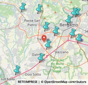 Mappa Via delle Noci, 24048 Treviolo BG, Italia (4.83167)