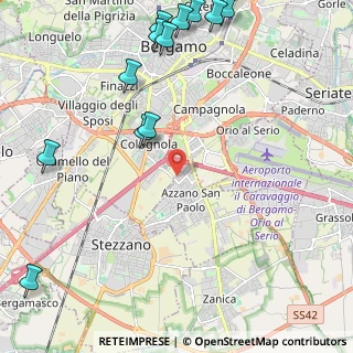 Mappa Via Isonzo, 24052 Azzano San Paolo BG, Italia (2.98083)