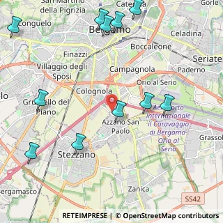 Mappa Via Isonzo, 24052 Azzano San Paolo BG, Italia (2.71364)