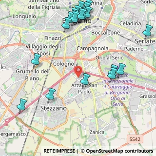 Mappa Via Isonzo, 24052 Azzano San Paolo BG, Italia (2.7765)