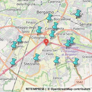 Mappa Via Isonzo, 24052 Azzano San Paolo BG, Italia (2.42643)