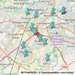 Mappa Via Isonzo, 24052 Azzano San Paolo BG, Italia (2.30714)