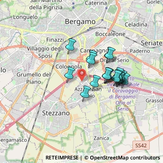 Mappa Via Isonzo, 24052 Azzano San Paolo BG, Italia (1.4515)