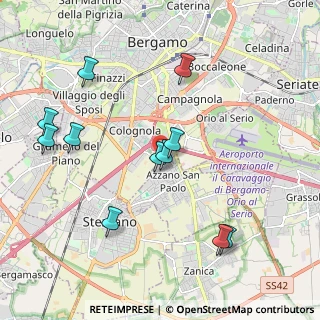 Mappa Via Isonzo, 24052 Azzano San Paolo BG, Italia (2.09909)