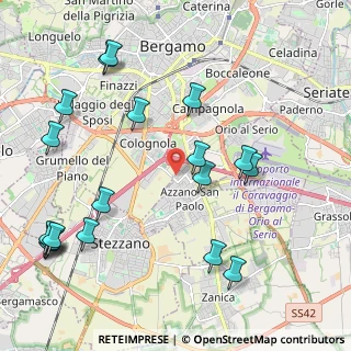 Mappa Via Isonzo, 24052 Azzano San Paolo BG, Italia (2.58474)