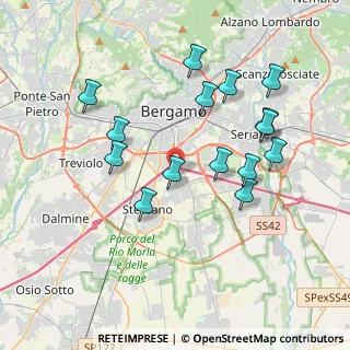 Mappa Via Isonzo, 24052 Azzano San Paolo BG, Italia (3.728)