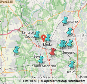 Mappa Via Molino, 20821 Meda MB, Italia (3.83909)