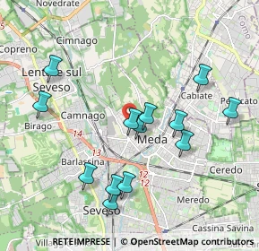 Mappa Via Molino, 20821 Meda MB, Italia (1.91154)