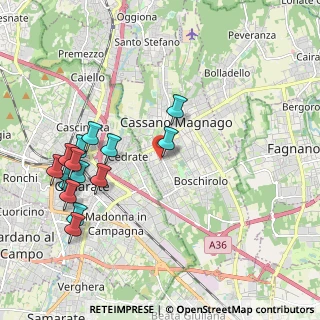 Mappa Via Vecchia Villa, 21012 Cassano Magnago VA, Italia (2.26733)