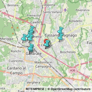 Mappa Piazza Timavo, 21013 Gallarate VA, Italia (1.43727)