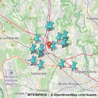 Mappa Piazza Timavo, 21013 Gallarate VA, Italia (2.91833)