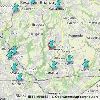Mappa Via John e Robert Kennedy, 20856 Correzzana MB, Italia (3.06273)