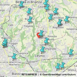 Mappa Via John e Robert Kennedy, 20856 Correzzana MB, Italia (3.008)