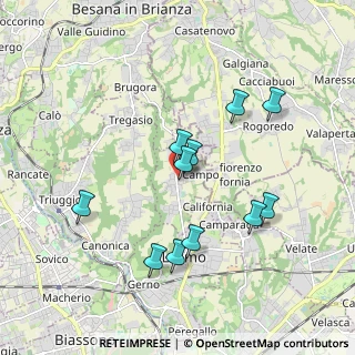 Mappa Via John e Robert Kennedy, 20856 Correzzana MB, Italia (1.73545)