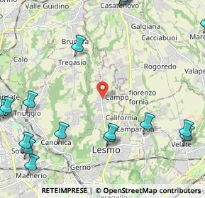 Mappa Via John e Robert Kennedy, 20856 Correzzana MB, Italia (3.19235)