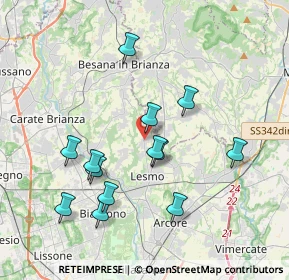 Mappa Via John e Robert Kennedy, 20856 Correzzana MB, Italia (3.67846)