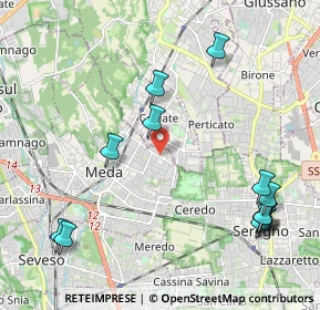 Mappa Via Asiago, 20821 Meda MB, Italia (2.55538)
