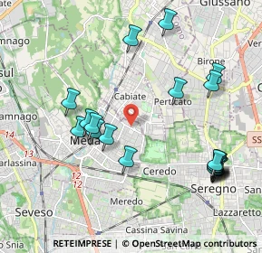 Mappa Via Asiago, 20821 Meda MB, Italia (2.2365)