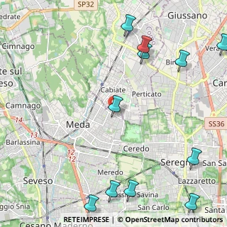Mappa Via Asiago, 20821 Meda MB, Italia (3.09909)