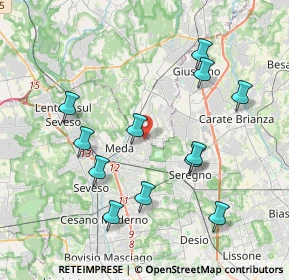 Mappa Via Asiago, 20821 Meda MB, Italia (3.98)