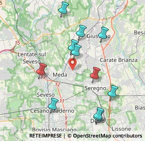 Mappa Via Asiago, 20821 Meda MB, Italia (4.08091)