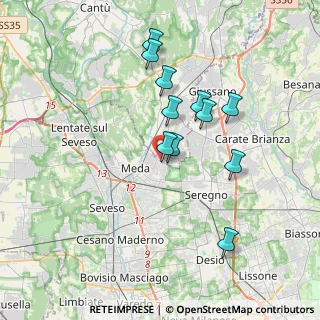 Mappa Via Asiago, 20821 Meda MB, Italia (3.23273)