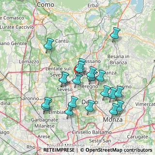 Mappa Via Asiago, 20821 Meda MB, Italia (7.0205)