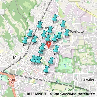 Mappa Via Asiago, 20821 Meda MB, Italia (0.7465)