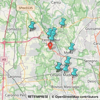 Mappa Via Zara, 20823 Lentate sul Seveso MB, Italia (3.76167)