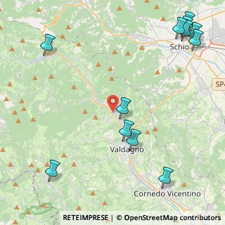 Mappa Via Santissima Trinità, 36078 Valdagno VI, Italia (6.105)