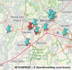 Mappa Via Tagliamento, 24127 Bergamo BG, Italia (3.33364)