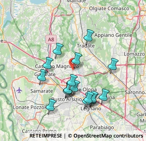 Mappa Via Pellico Silvio, 21054 Fagnano Olona VA, Italia (6.74588)