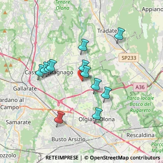 Mappa Via Pellico Silvio, 21054 Fagnano Olona VA, Italia (3.32)