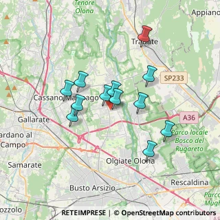 Mappa Via Pellico Silvio, 21054 Fagnano Olona VA, Italia (2.89583)