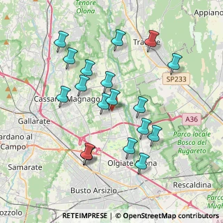 Mappa Via Pellico Silvio, 21054 Fagnano Olona VA, Italia (3.66944)